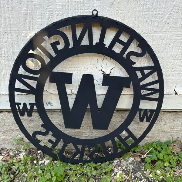 12", 18", 24", 32" WASHINGTON HUSKIES CUSTOM METAL VINTAGE CRAFT TEAM SIGN HANDMADE 36",40",44",50"
