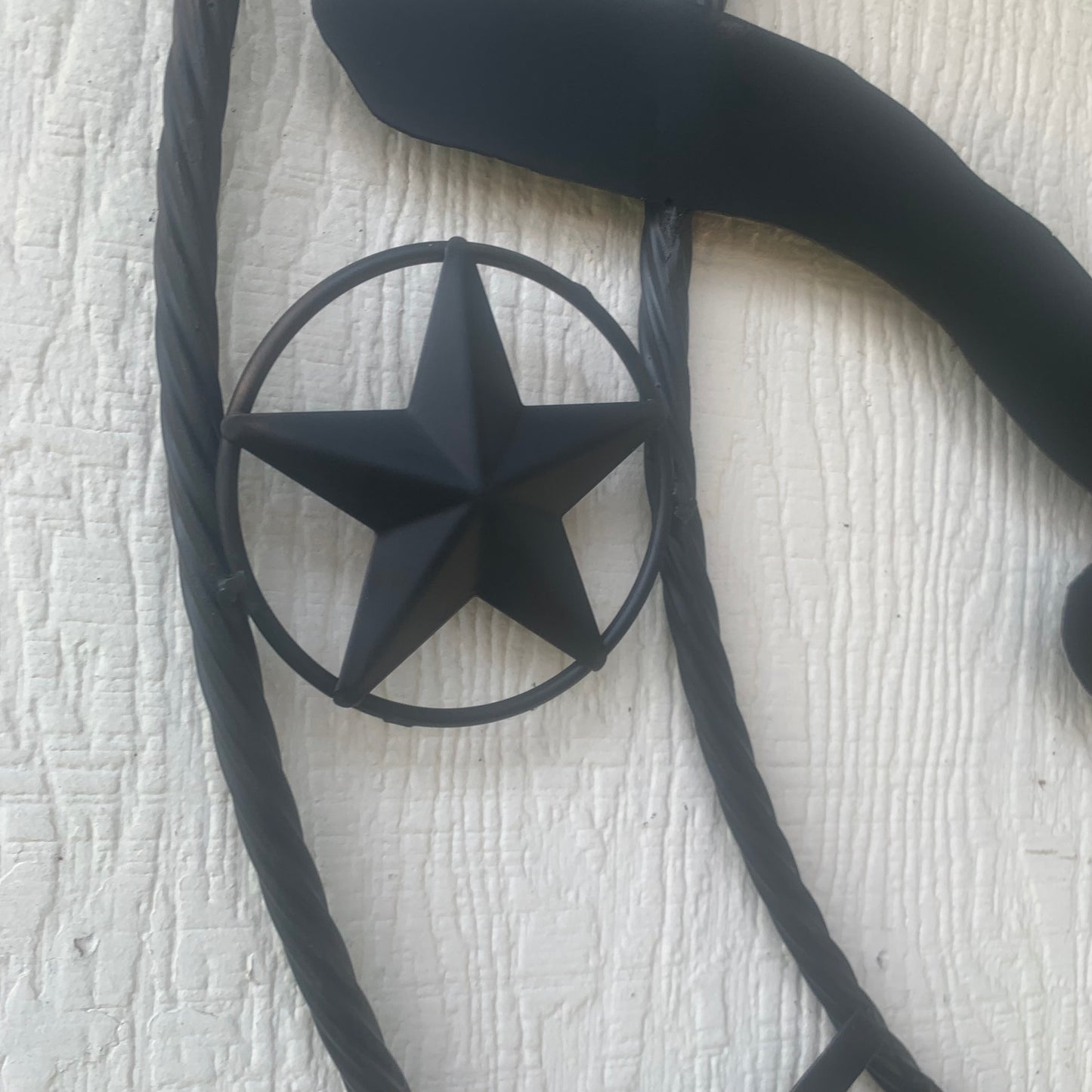 HOOKEM HORNS WITH LONE STAR TEXAS LONGHORNS HOOK EM BLACK METAL CUSTOM VINTAGE CRAFT WALL ART TEAM SIGN HANDMADE
