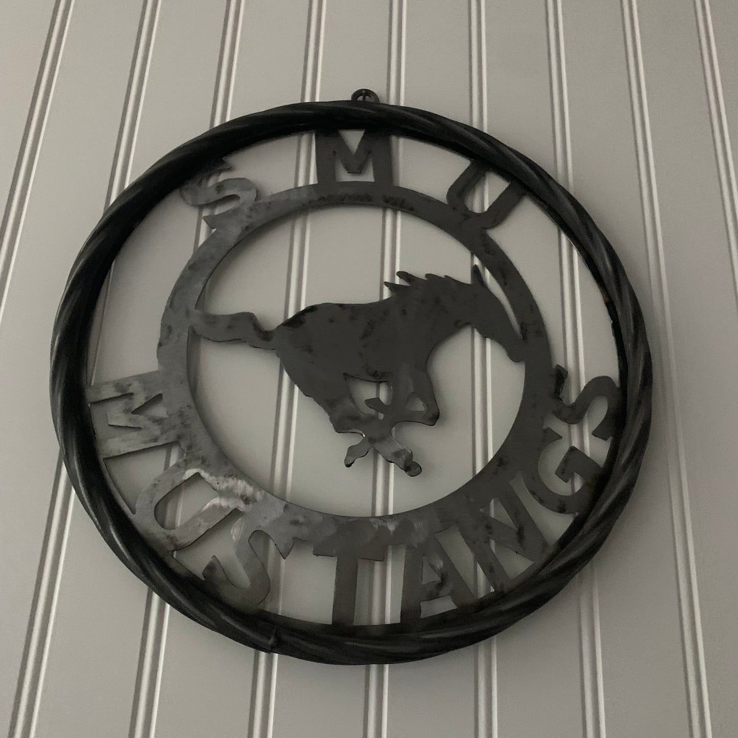 12",18",24",32",36" SMU MUSTANGS RAW METAL CUSTOM VINTAGE CRAFT WALL ART TEAM SIGN HANDMADE