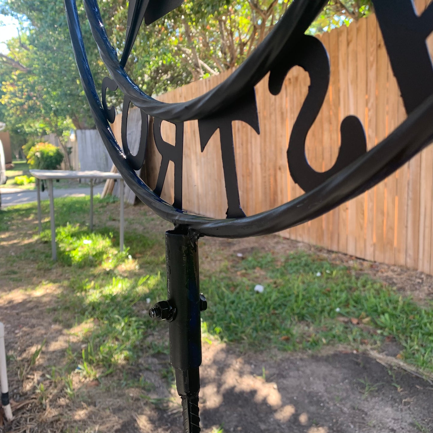 12",18",24",32", 36" HOUSTON ASTROS ON STAKE CUSTOM METAL VINTAGE CRAFT GARDEN SIGN HANDMADE
