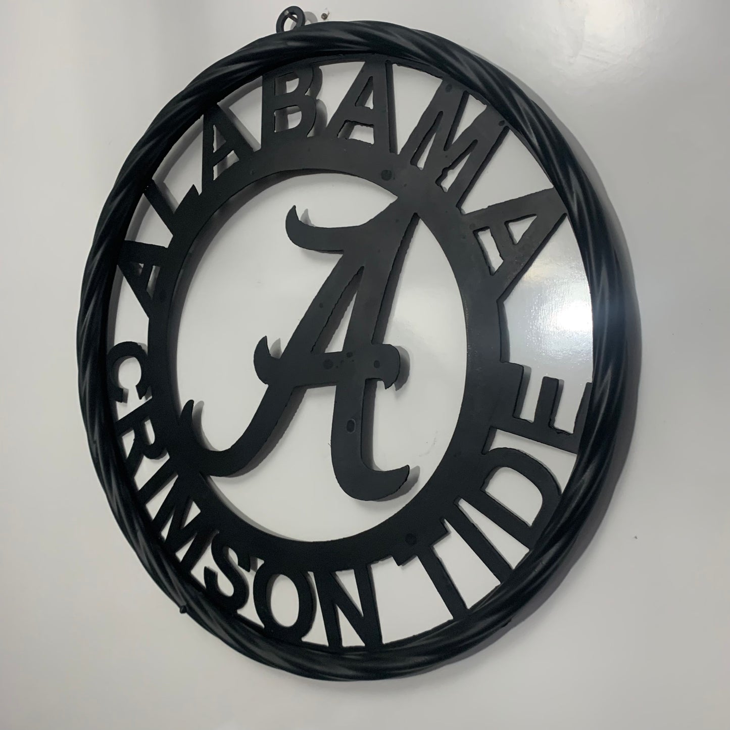 ALABAMA CRIMSON TIDE CUSTOM ALL BLACK METAL VINTAGE SIGN TEAM HANDMADE