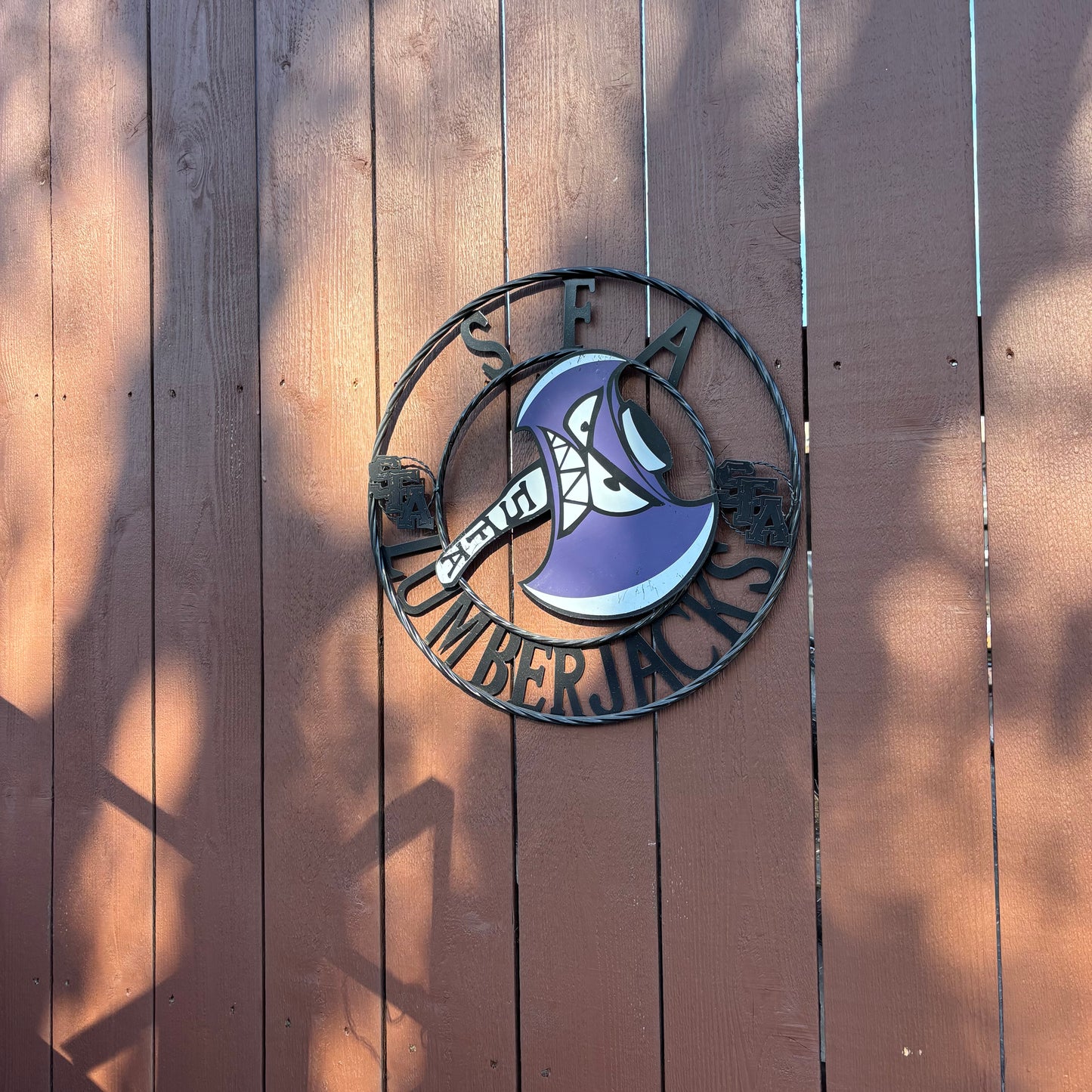 SFA LUMBERJACKS CUSTOM METAL VINTAGE CRAFT SIGN WALL ART TEAM SIGN HANDMADE