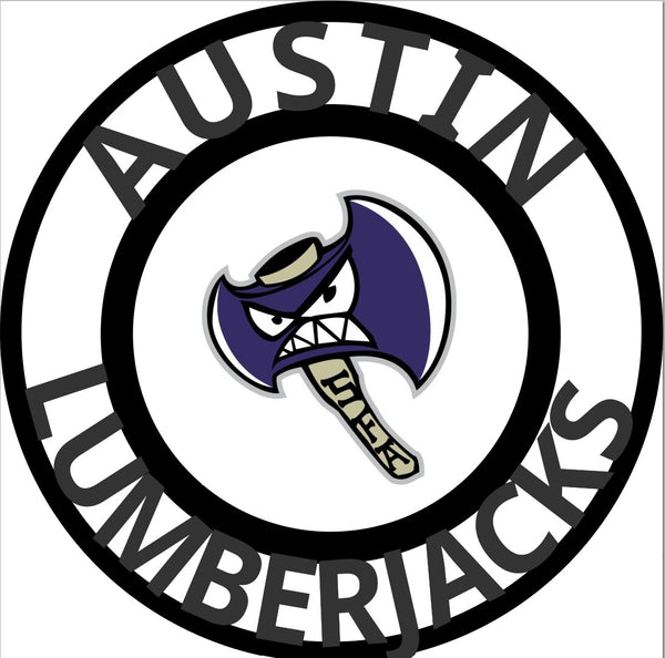 AUSTIN LUMBERJACKS SFA CUSTOM METAL VINTAGE CRAFT SIGN WALL ART TEAM SIGN HANDMADE