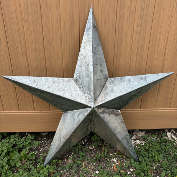 UNFINISHED GALVANIZED BARN STAR 3" TO 120" METAL WALL ART WESTERN HOME  DECOR HANDMADE #EH10418