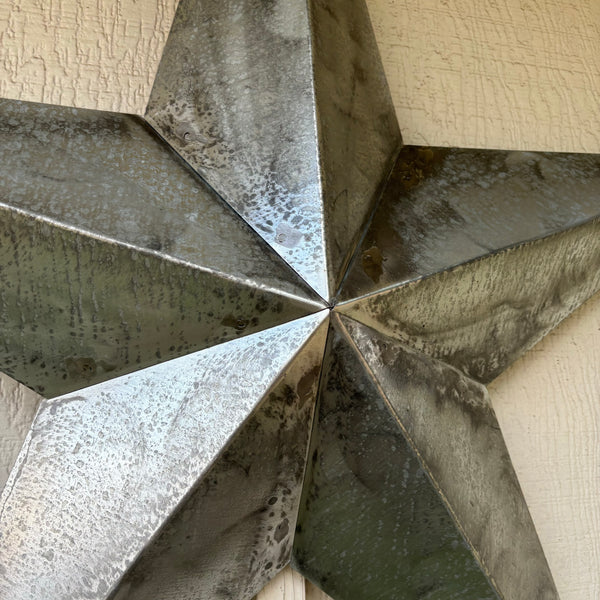 UNFINISHED GALVANIZED BARN STAR 3" TO 120" METAL WALL ART WESTERN HOME  DECOR HANDMADE #EH10418