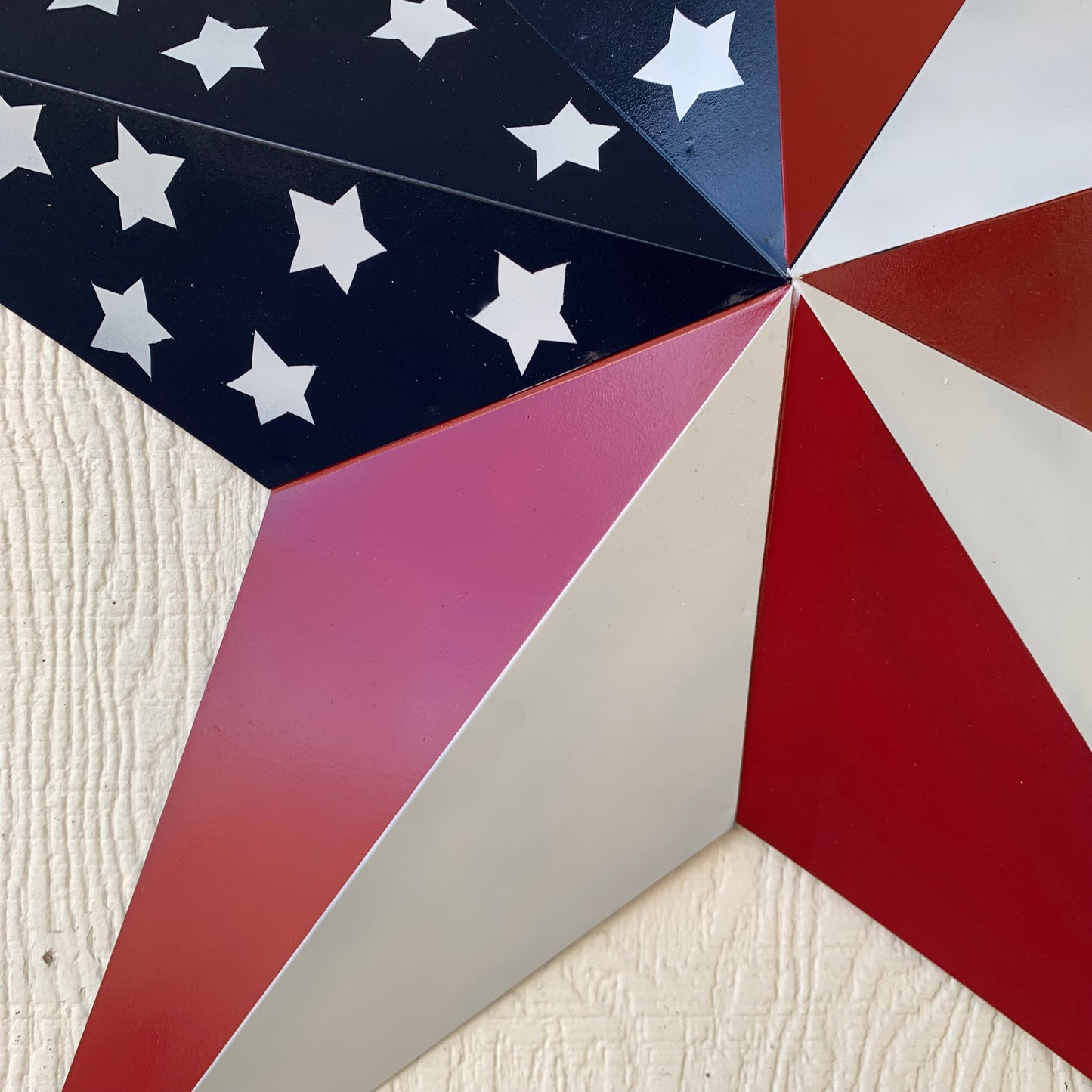 USA FLAG STAR STYLE# 5 RED WHITE & BLUE AMERICANA METAL BARN STAR WALL ART HANDMADE TO ORDER NEW #EH13380