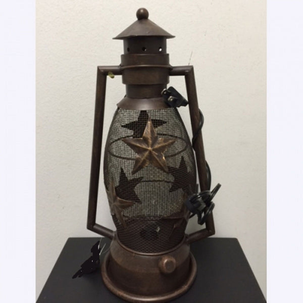 STAR LAMP METAL ART ELECTRIC LANTERN LAMP WESTERN HOME DECOR NEW LIGHTING #EH12727