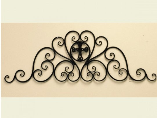 STAR SCROLL ART WORK METAL WALL DECOR WESTERN HOME DECOR BRONZE NEW 46.5" X 16" #EH12191