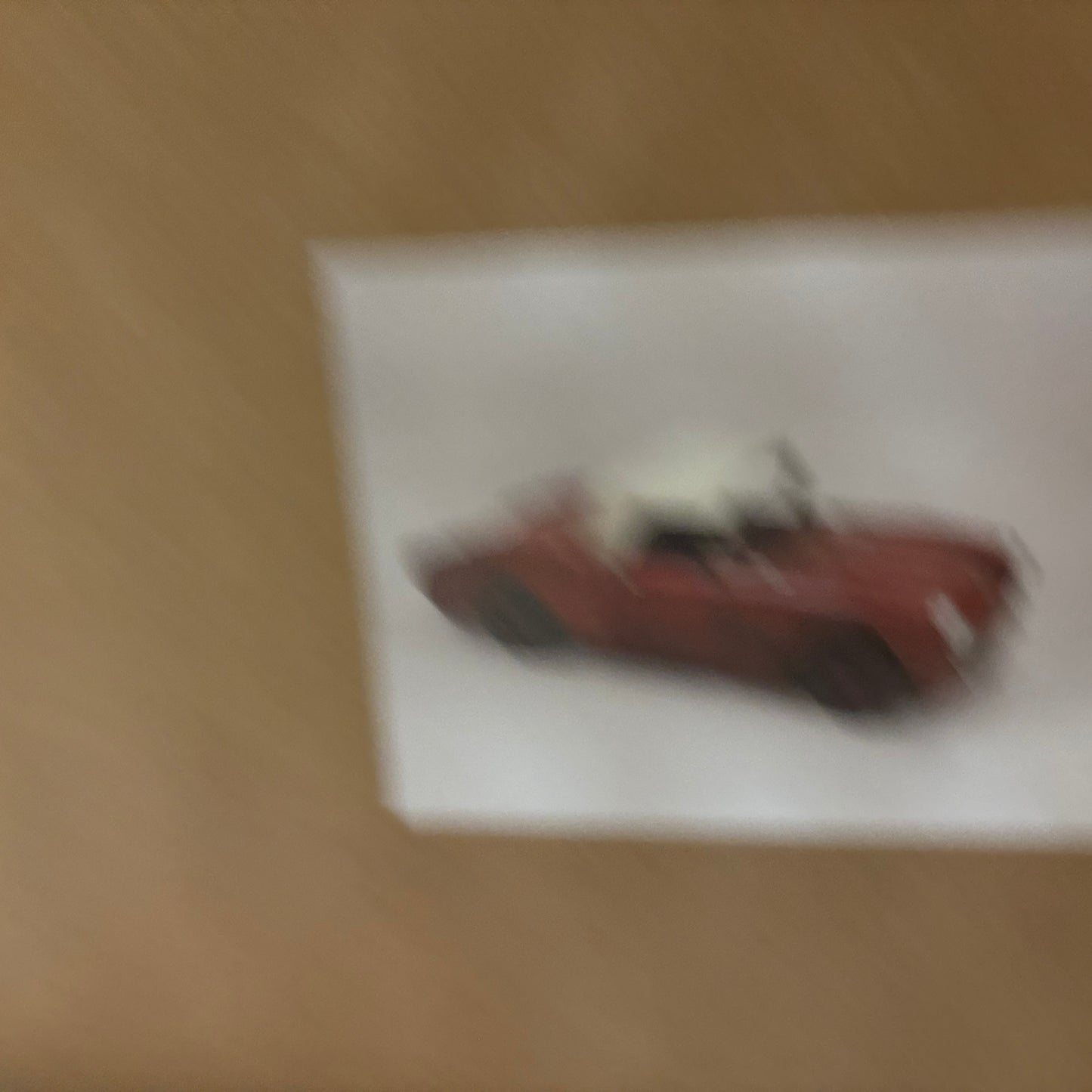 RA0236 RED CLASSIC CAR COVERTIBLE L 18" METAL CAR ART WESTERN HOME DECOR HANDMADE