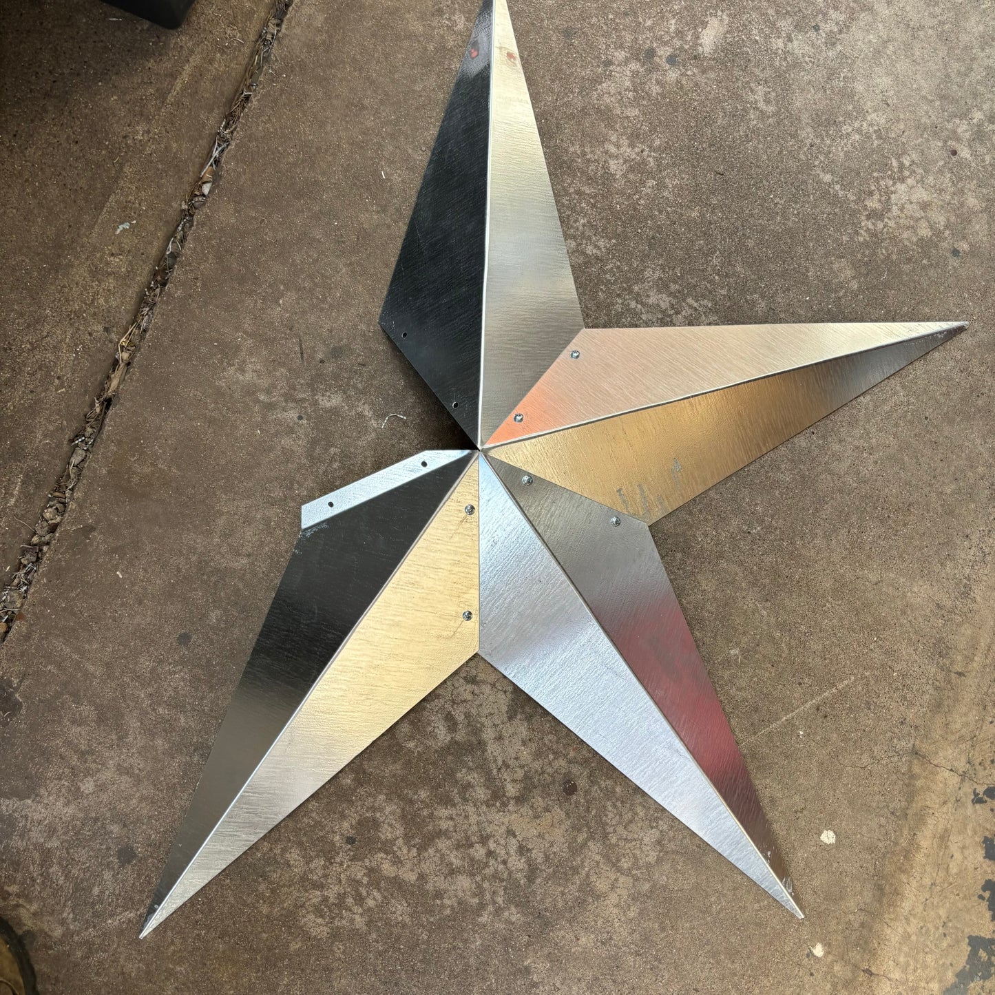 UNFINISHED GALVANIZED KIT STAR 3" TO 120" METAL BARN COUNTRY STAR WALL ART WESTERN HOME  DECOR HANDMADE #EH10418
