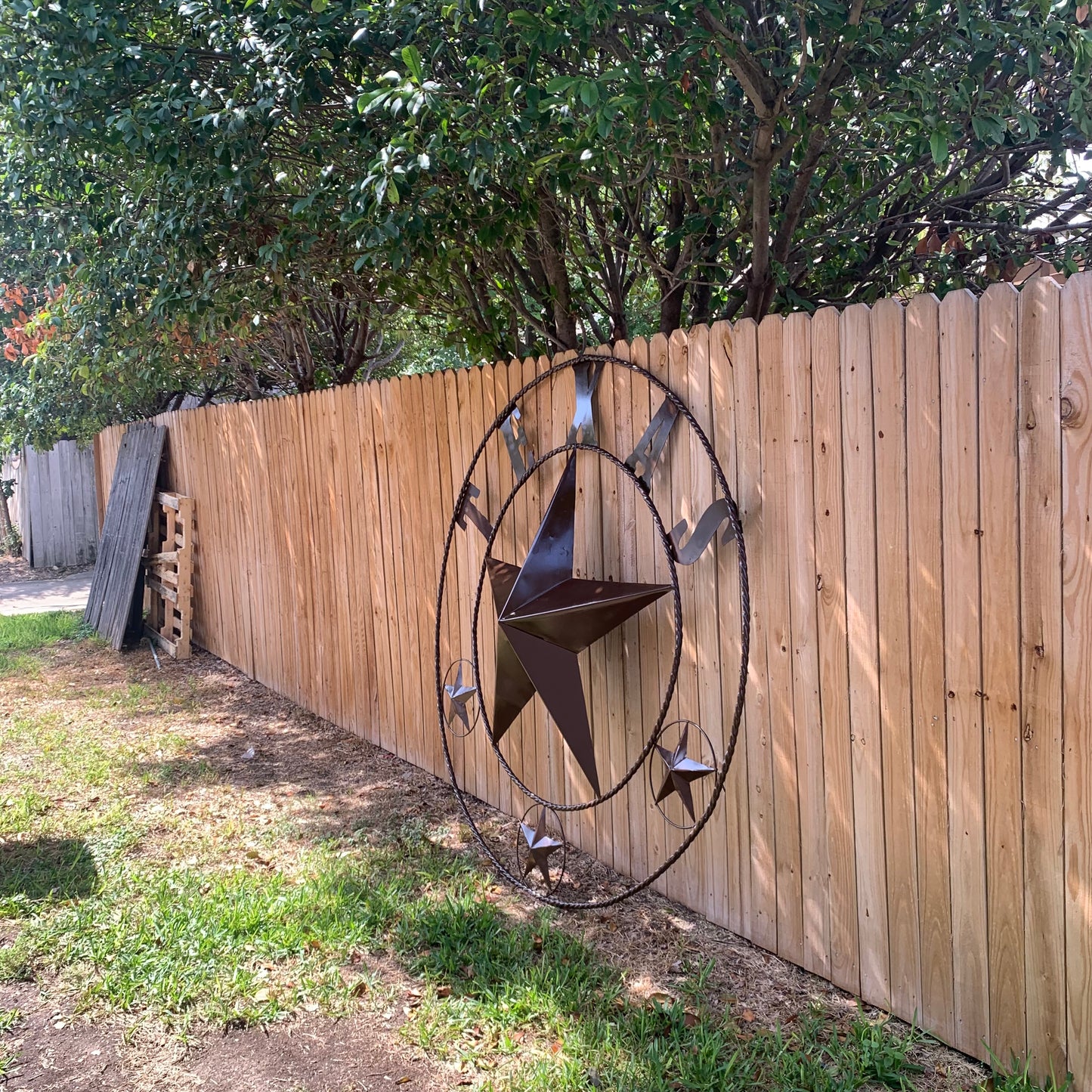 6 FOOT TEXAS LONE STAR GIANT LARGE OVERSIZE BARN STAR METAL RUSTIC BRONZE COPPER WALL ART WESTERN HOME DECOR HANDMADE NEW EH10523