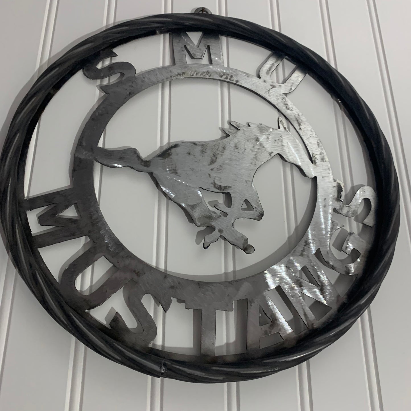 12",18",24",32",36" SMU MUSTANGS RAW METAL CUSTOM VINTAGE CRAFT WALL ART TEAM SIGN HANDMADE