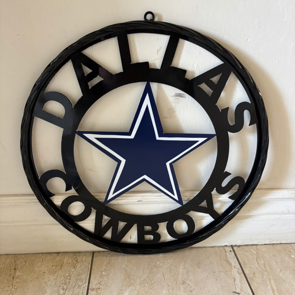 18",24",36" DALLAS COWBOYS METAL WALL ART WESTERN HOME DECOR VINTAGE RUSTIC BRONZE NEW #EH12316