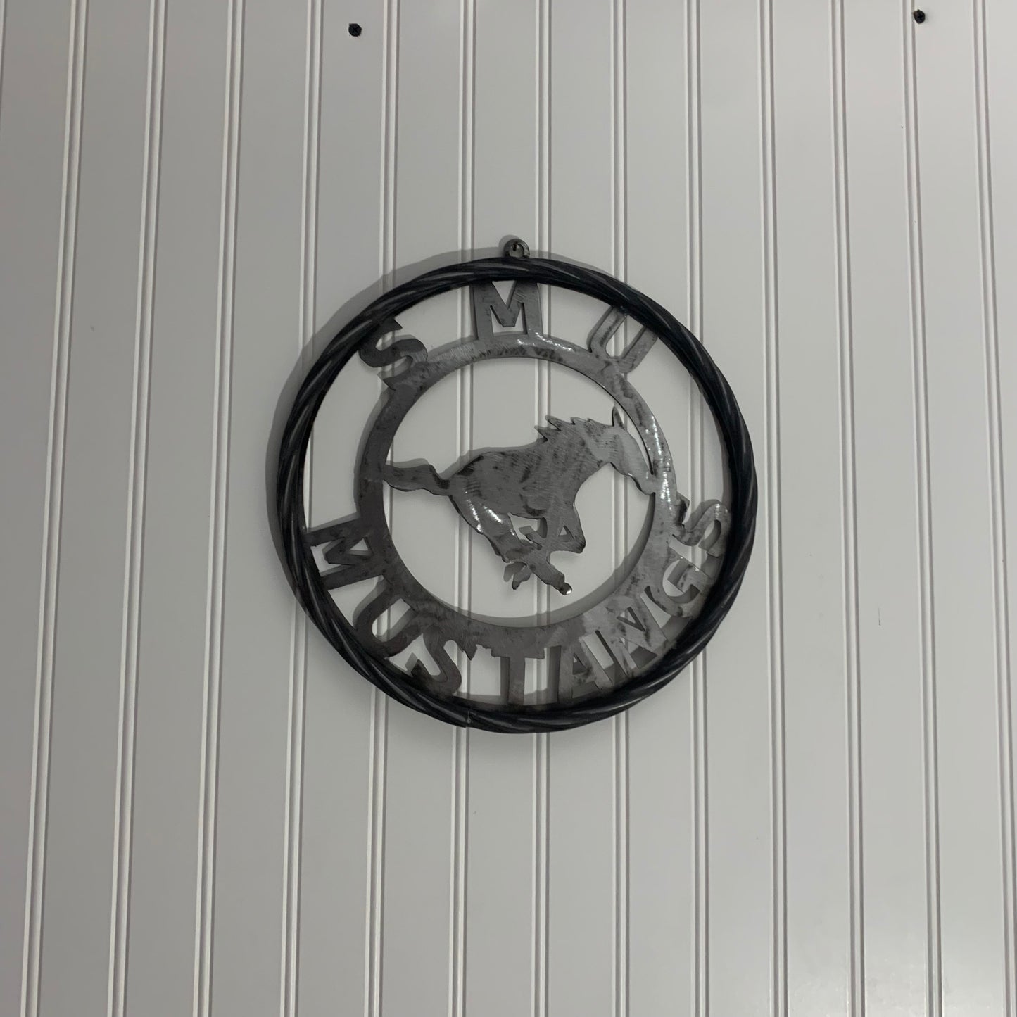 12",18",24",32",36" SMU MUSTANGS RAW METAL CUSTOM VINTAGE CRAFT WALL ART TEAM SIGN HANDMADE