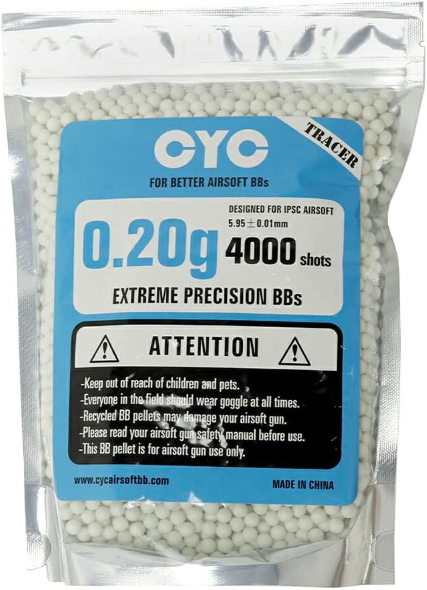 4000 SHOTS HEAVY BB PELLETS 0.20g Plastic Pellets Air Soft Guns Ammo Airsoft BB's bullets #EH13667