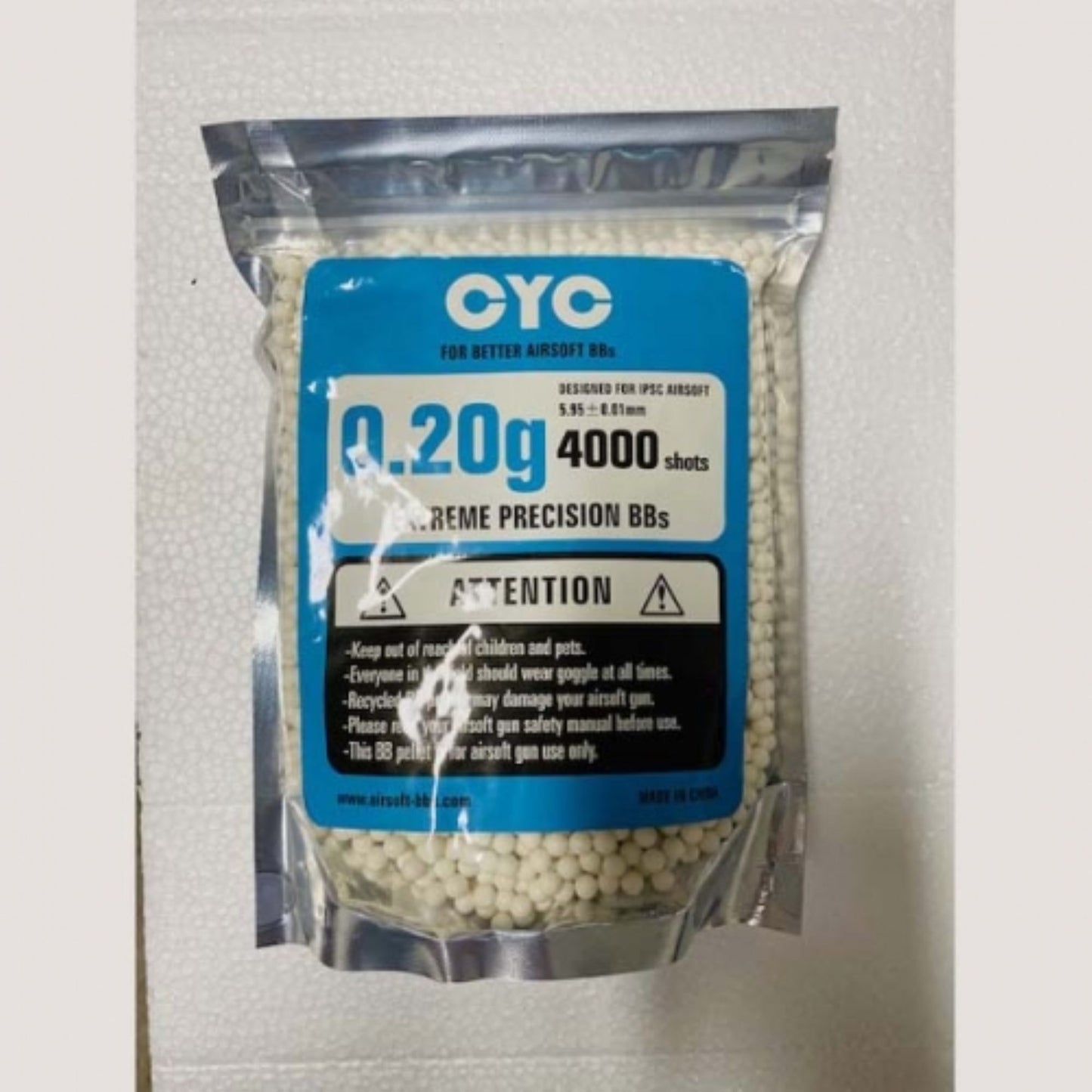 4000 SHOTS HEAVY BB PELLETS 0.20g Plastic Pellets Air Soft Guns Ammo Airsoft BB's bullets #EH13667