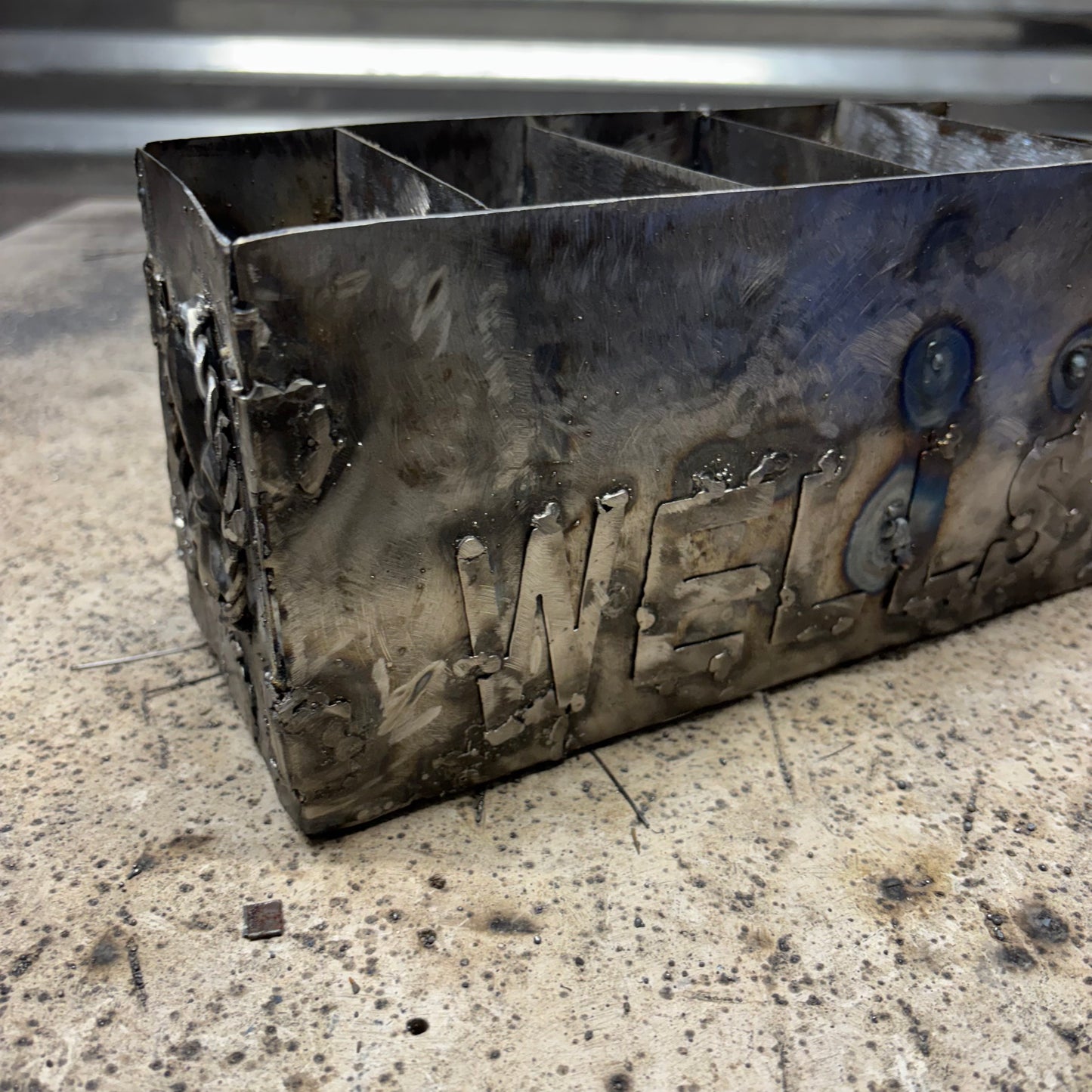 WELLS STYLE YOUR CUSTOM NAME REMOTE CONTROL HOLDER BOX METAL ART WESTERN HOME DECOR HANDMADE NEW #