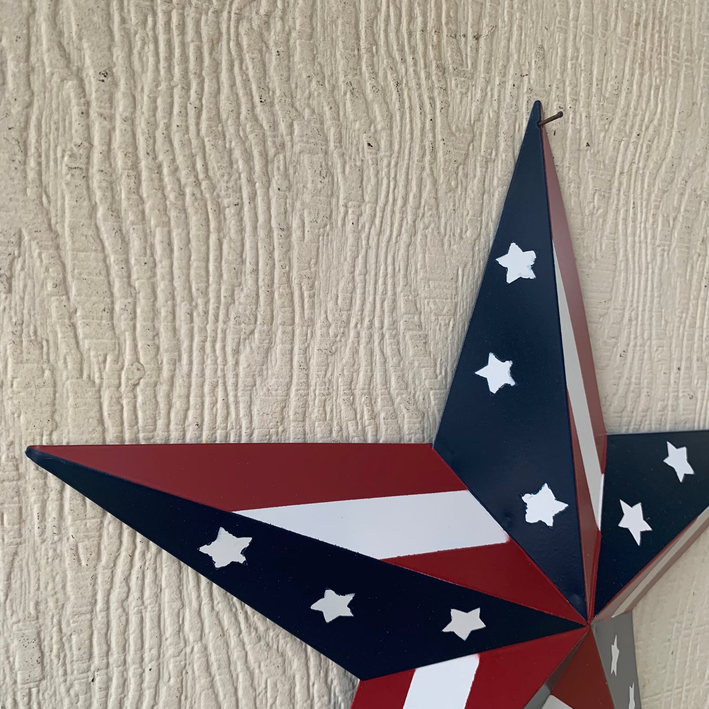 USA BARN STAR AMERICAN FLAG STAR RED WHITE & BLUE METAL STAR HANDMADE NEW 12",24",30" #EH11753