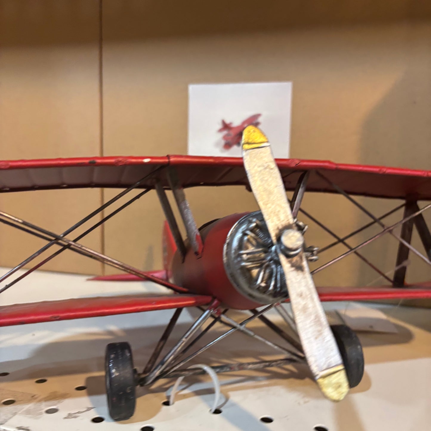 RED BARON AIRPLAINE METAL ART WESTERN HOME DECOR HANDMADE #RA0232