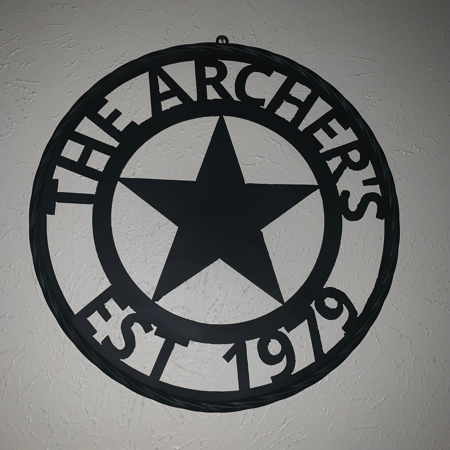 ARCHER STYLE YOUR CUSTOM NAME LASERCUT METAL SIGN WESTERN HOME DECOR HANDMADE ART