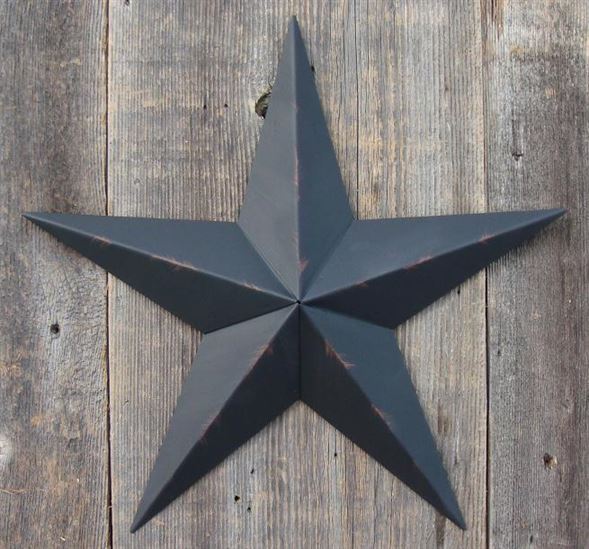 #EH10412 RUSTIC BARN STAR 32",40",53" METAL WALL ART MULTI COLOR WESTERN HOME DECOR HANDMADE