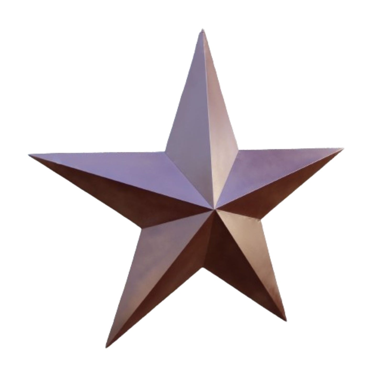 RUSTIC BROWN BARN STAR 5 POINT METAL STAR OF DAVID WESTERN HOME DECOR HANDMADE NEW 12",24",36" #EH12779