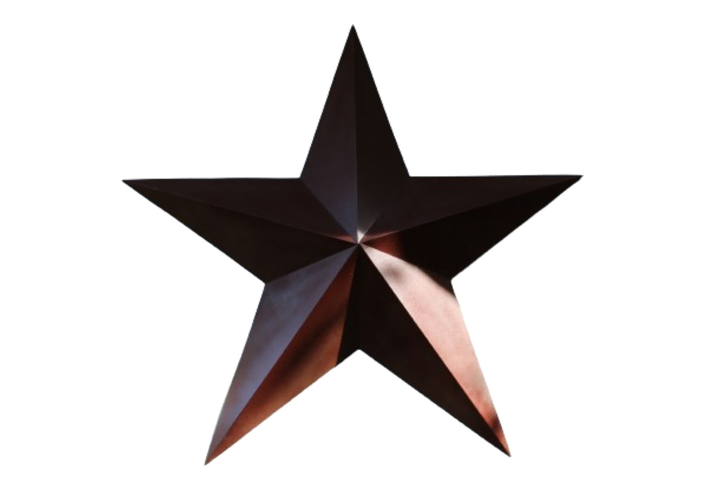 RUSTIC BROWN BARN STAR 5 POINT METAL STAR OF DAVID WESTERN HOME DECOR HANDMADE NEW 12",24",36" #EH12779