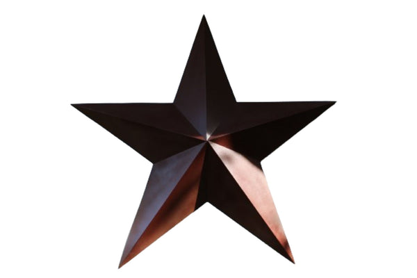 RUSTIC BROWN BARN STAR 5 POINT METAL STAR OF DAVID WESTERN HOME DECOR HANDMADE NEW 12",24",36" #EH12779