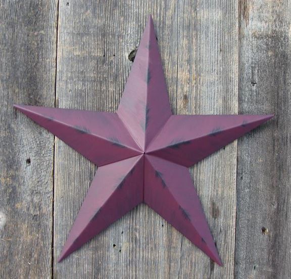 #EH10412 RUSTIC BARN STAR 32",40",53" METAL WALL ART MULTI COLOR WESTERN HOME DECOR HANDMADE