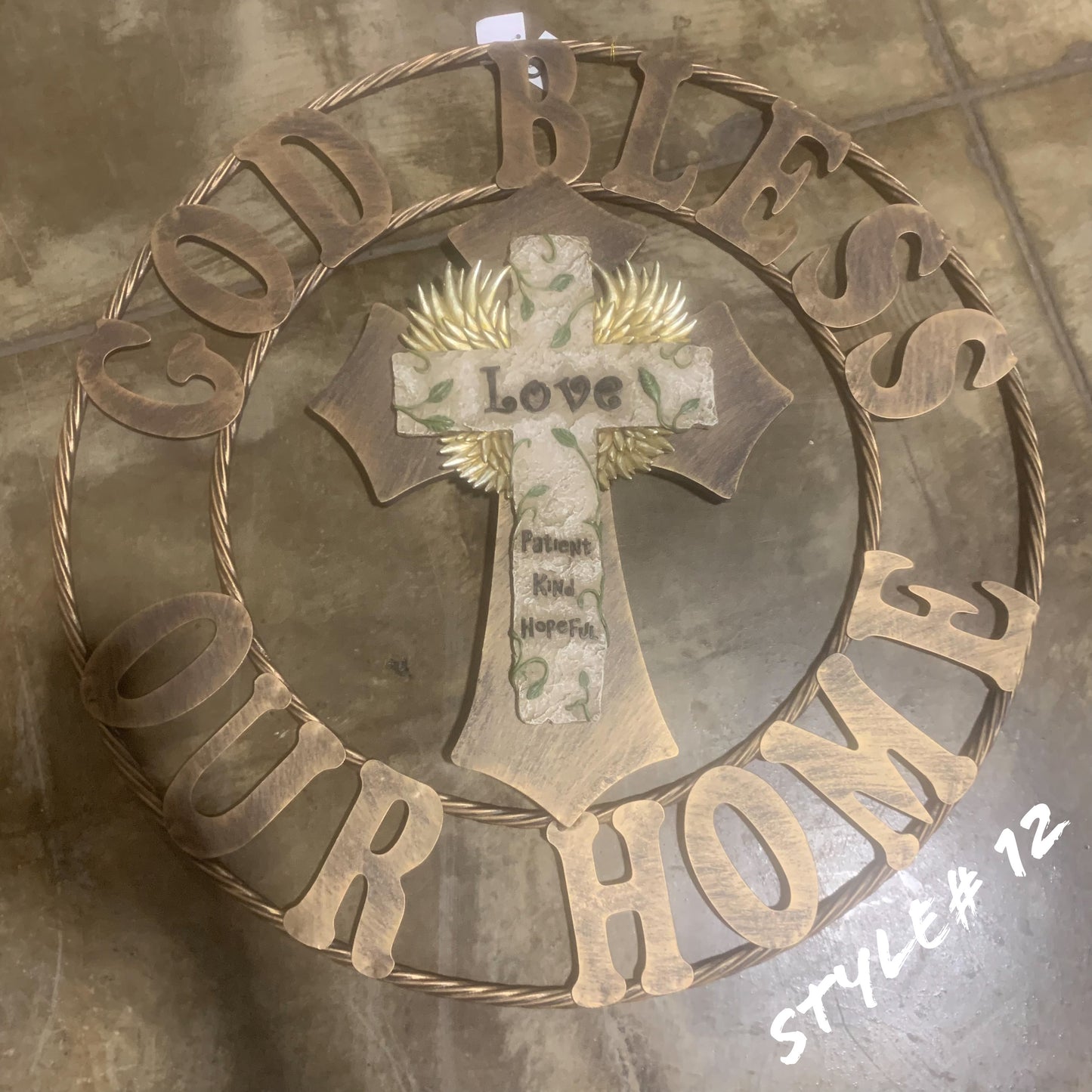 CUSTOM CROSS WALL ART WESTERN HOME DECOR HANDMADE NEW