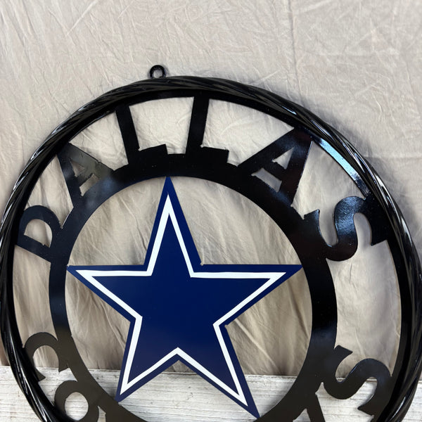 18",24",36" DALLAS COWBOYS METAL WALL ART WESTERN HOME DECOR VINTAGE RUSTIC BRONZE NEW #EH12316