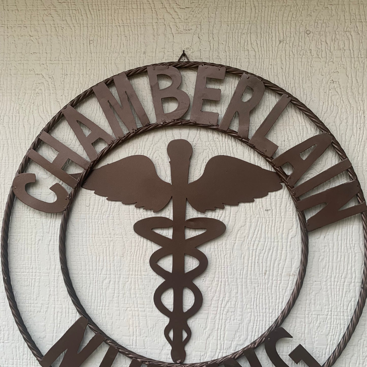 CHAMBERLAIN NURSING STYLE CUSTOM NAME SIGN MEDICAL LOGO HANDMADE