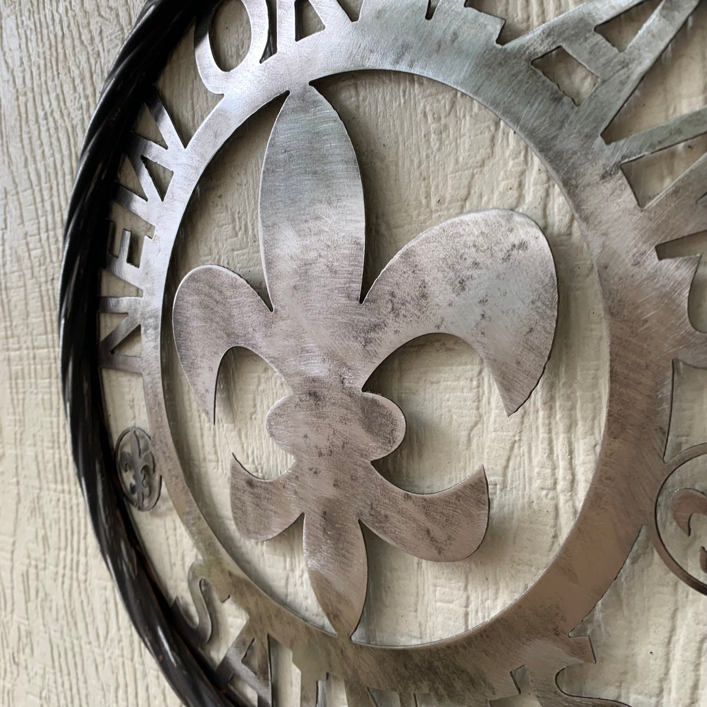 NEW ORLEANS SAINTS CUSTOM RAW METAL CRAFT SIGN WALL ART WESTERN HOME DECOR LASERCUT ART HANDMADE 12",18",24