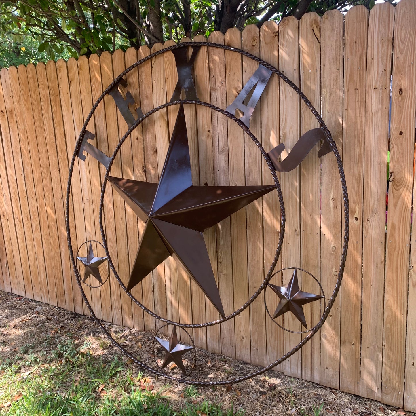 6 FOOT TEXAS LONE STAR GIANT LARGE OVERSIZE BARN STAR METAL RUSTIC BRONZE COPPER WALL ART WESTERN HOME DECOR HANDMADE NEW EH10523