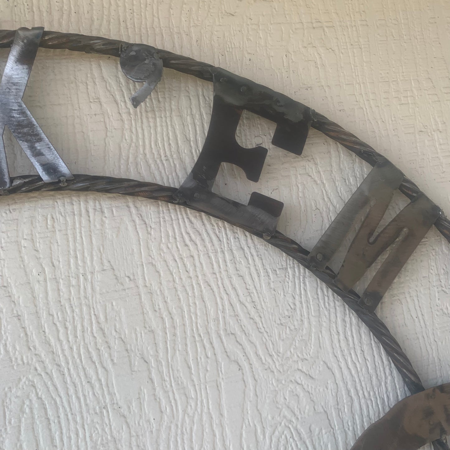 HOOKEM HORNS & LONE STAR TEXAS LONGHORNS HOOK EM RAW METAL UNPAINTED CUSTOM VINTAGE CRAFT WALL ART TEAM SIGN HANDMADE