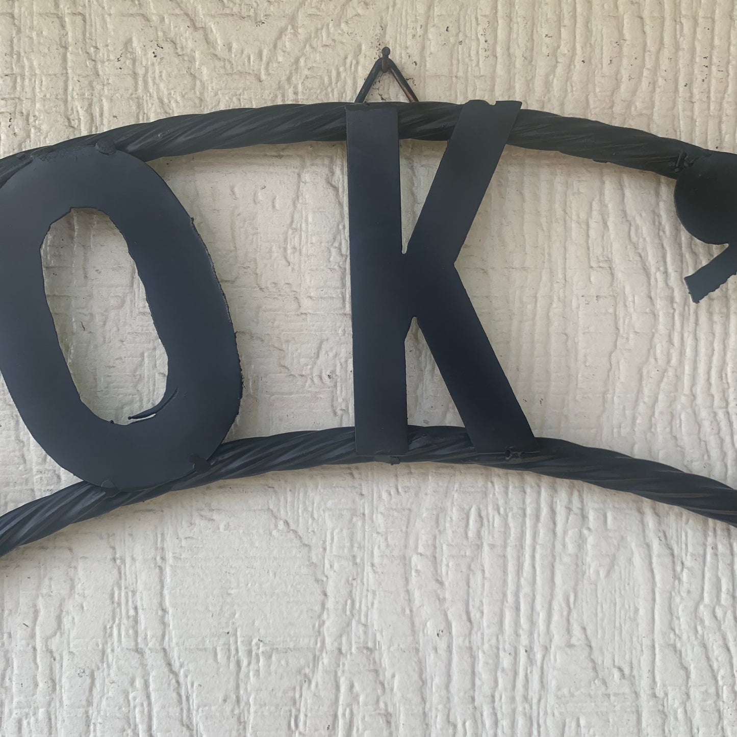 HOOKEM HORNS WITH LONE STAR TEXAS LONGHORNS HOOK EM METAL CUSTOM VINTAGE CRAFT WALL ART TEAM SIGN HANDMADE