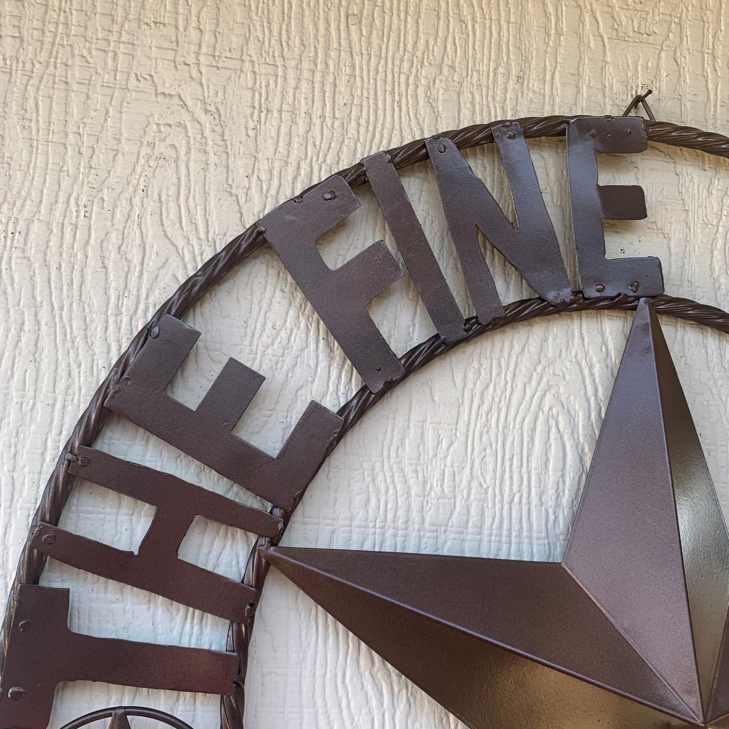 FINE FAMILY STYLE YOUR CUSTOM NAME STAR BARN STAR METAL LONE STAR WESTERN HOME DECOR RUSTIC BRONZE HANDMADE 24",32",36",50"