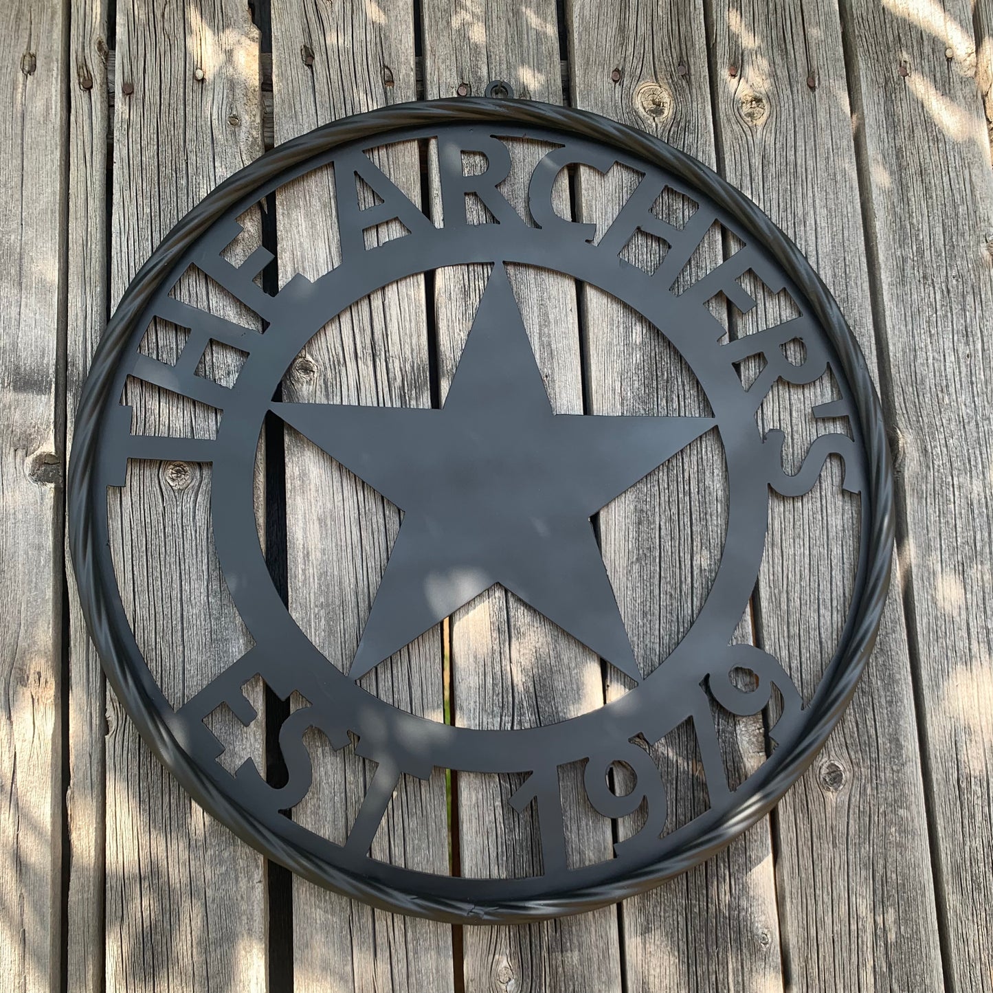 ARCHER STYLE YOUR CUSTOM NAME LASERCUT METAL SIGN WESTERN HOME DECOR HANDMADE ART