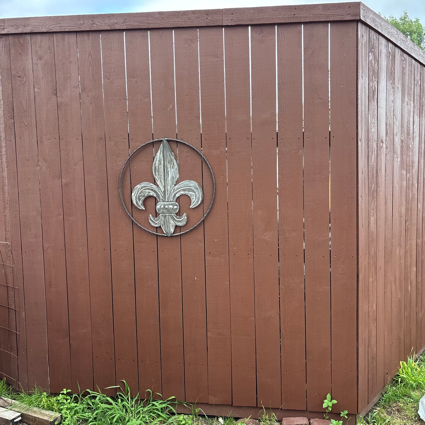 FLEUR DE LIS  CUSTOM RAW METAL METAL UNPAINTED WALL ART SIGN WESTERN HOME DECOR HANDMADE NEW 12",18",24",32"