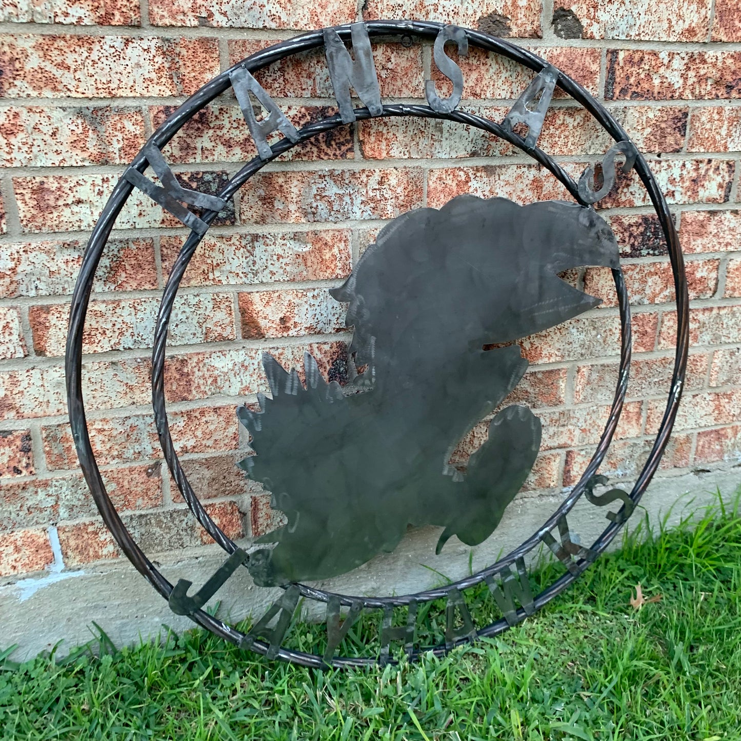 KANSAS JAYHAWKS RAW CUSTOM METAL VINTAGE CRAFT SIGN UNPAINTED TEAM HANDMADE