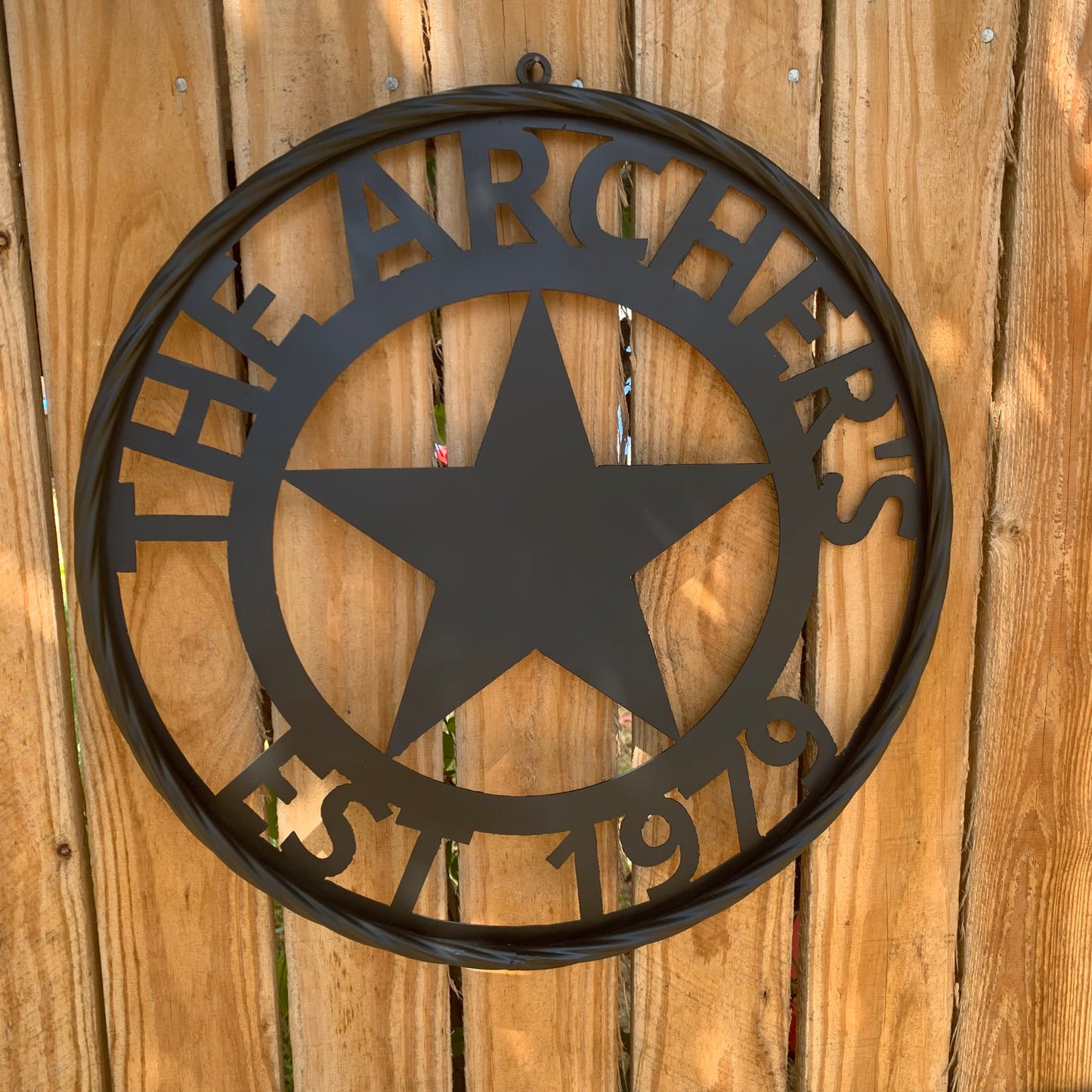ARCHER STYLE YOUR CUSTOM NAME LASERCUT METAL SIGN WESTERN HOME DECOR HANDMADE ART