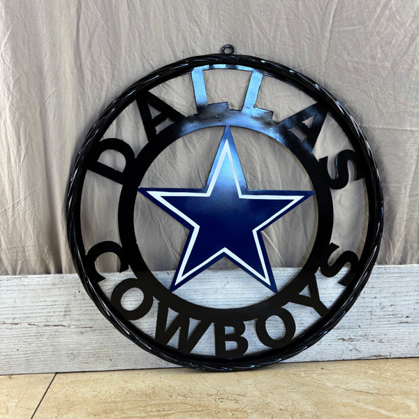 18",24",36" DALLAS COWBOYS METAL WALL ART WESTERN HOME DECOR VINTAGE RUSTIC BRONZE NEW #EH12316