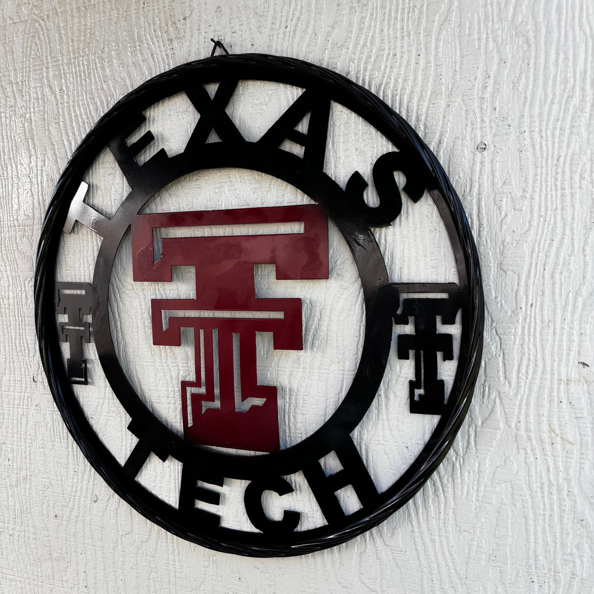 TEXAS TECH CUSTOM METAL VINTAGE CRAFT SIGN WESTERN HOME DECOR HANDMADE 12",18",24",32",36"