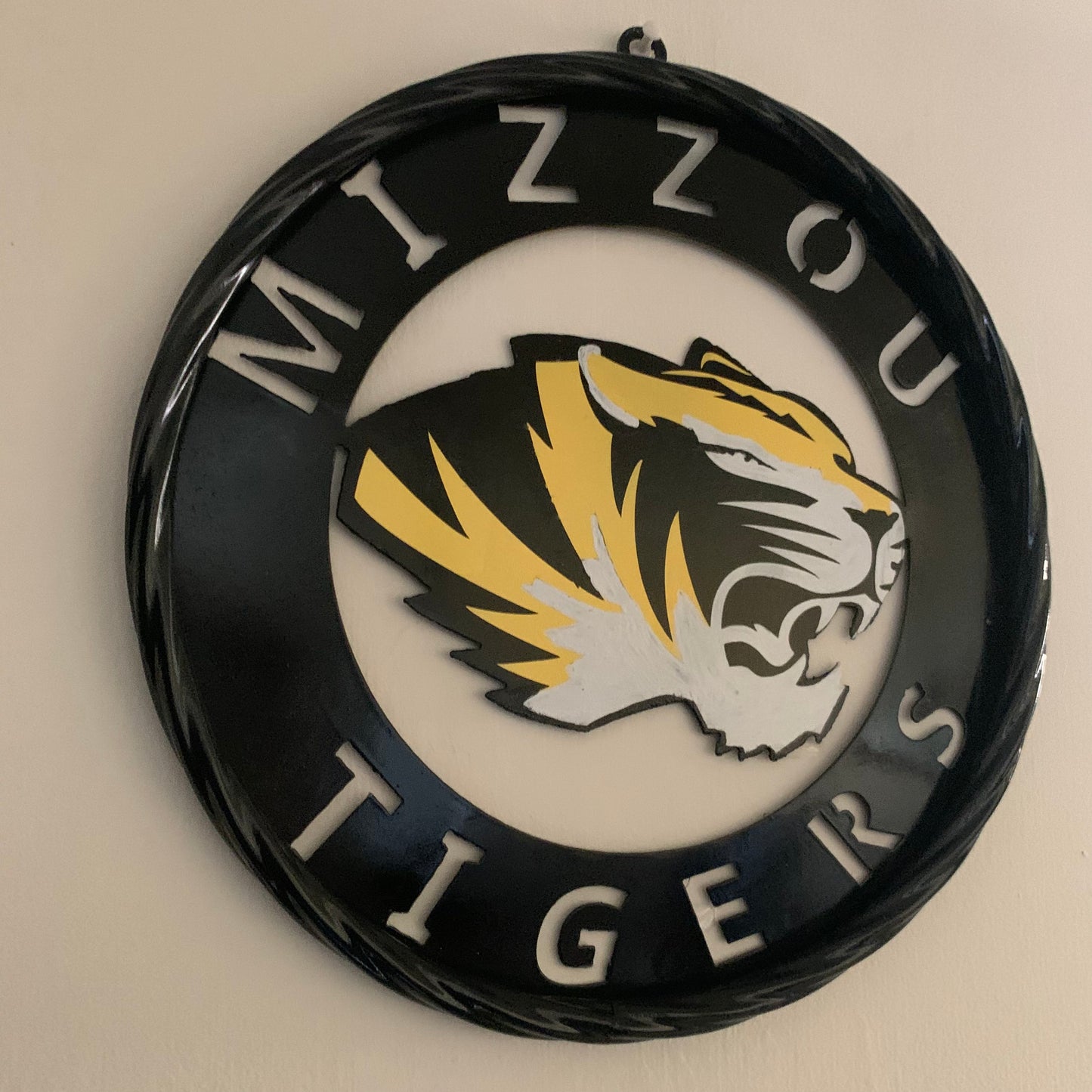 12", 18", 24", 32" MIZZOU TIGERS MISSOURI CUSTOM METAL VINTAGE CRAFT TEAM SIGN HANDMADE
