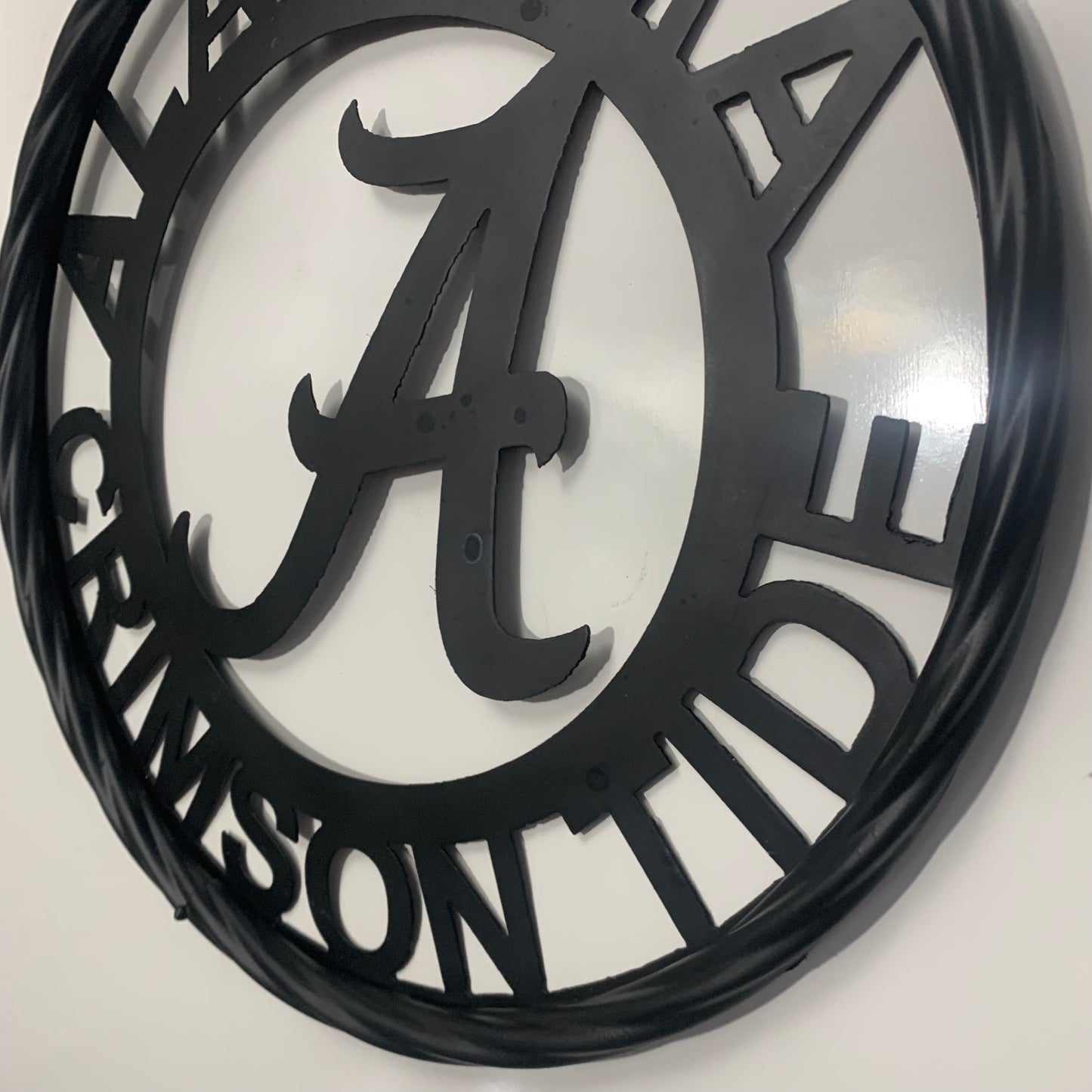 ALABAMA CRIMSON TIDE CUSTOM ALL BLACK METAL VINTAGE SIGN TEAM HANDMADE