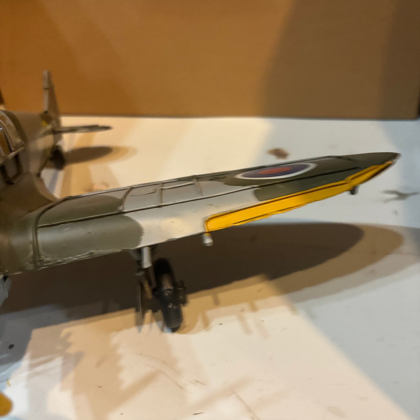 SPITFIRE METAL AIRPLAINE WW WESTERN HOME DECOR HANDMADE #RA0234