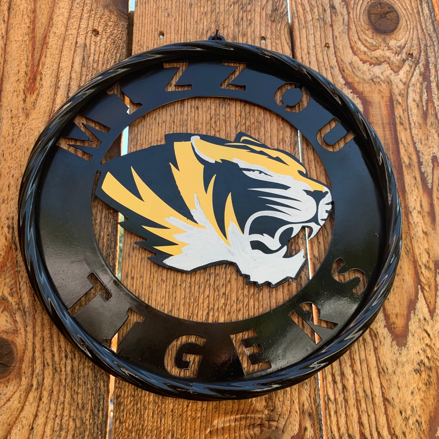 12", 18", 24", 32" MIZZOU TIGERS MISSOURI CUSTOM METAL VINTAGE CRAFT TEAM SIGN HANDMADE