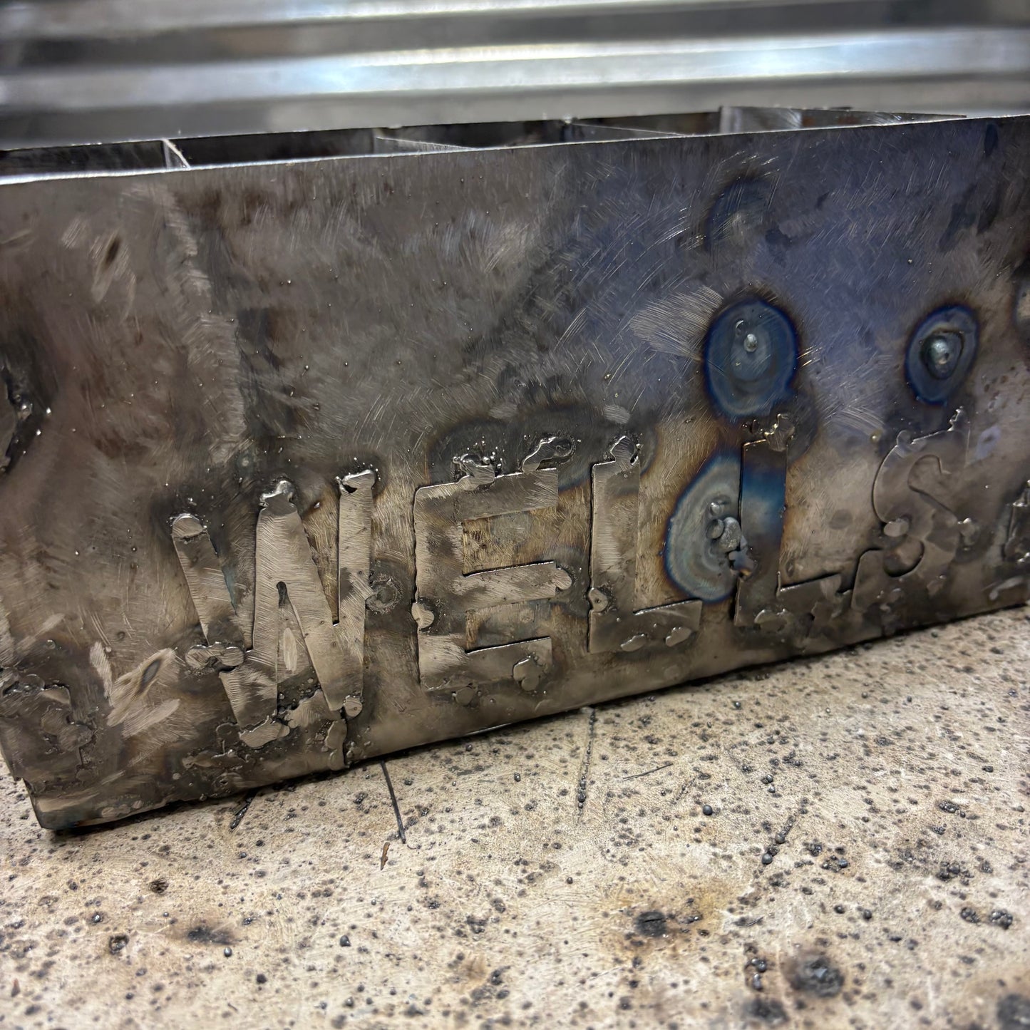 WELLS STYLE YOUR CUSTOM NAME REMOTE CONTROL HOLDER BOX METAL ART WESTERN HOME DECOR HANDMADE NEW #
