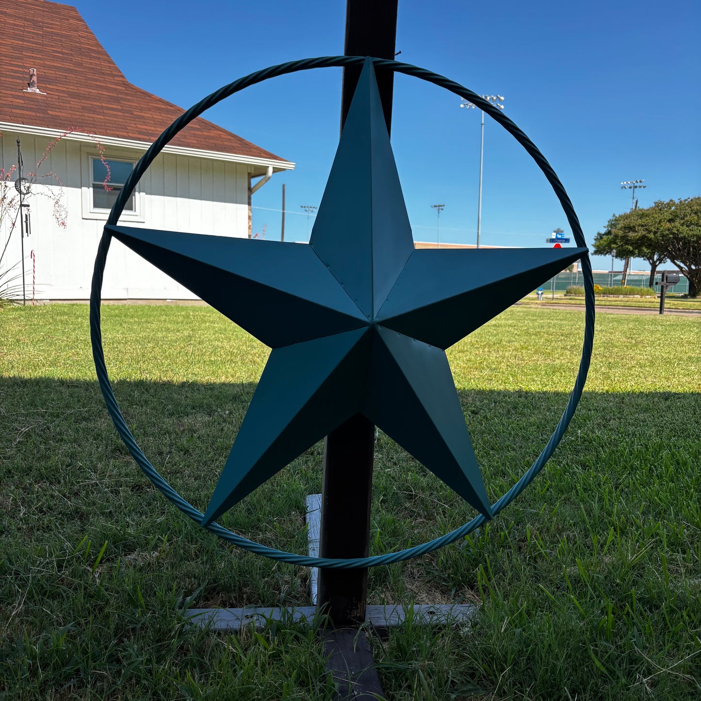 TEAL BARN LONE STAR TWISTED ROPE RING WESTERN HOME DECOR HANDMADE 12",24",36" #EH
