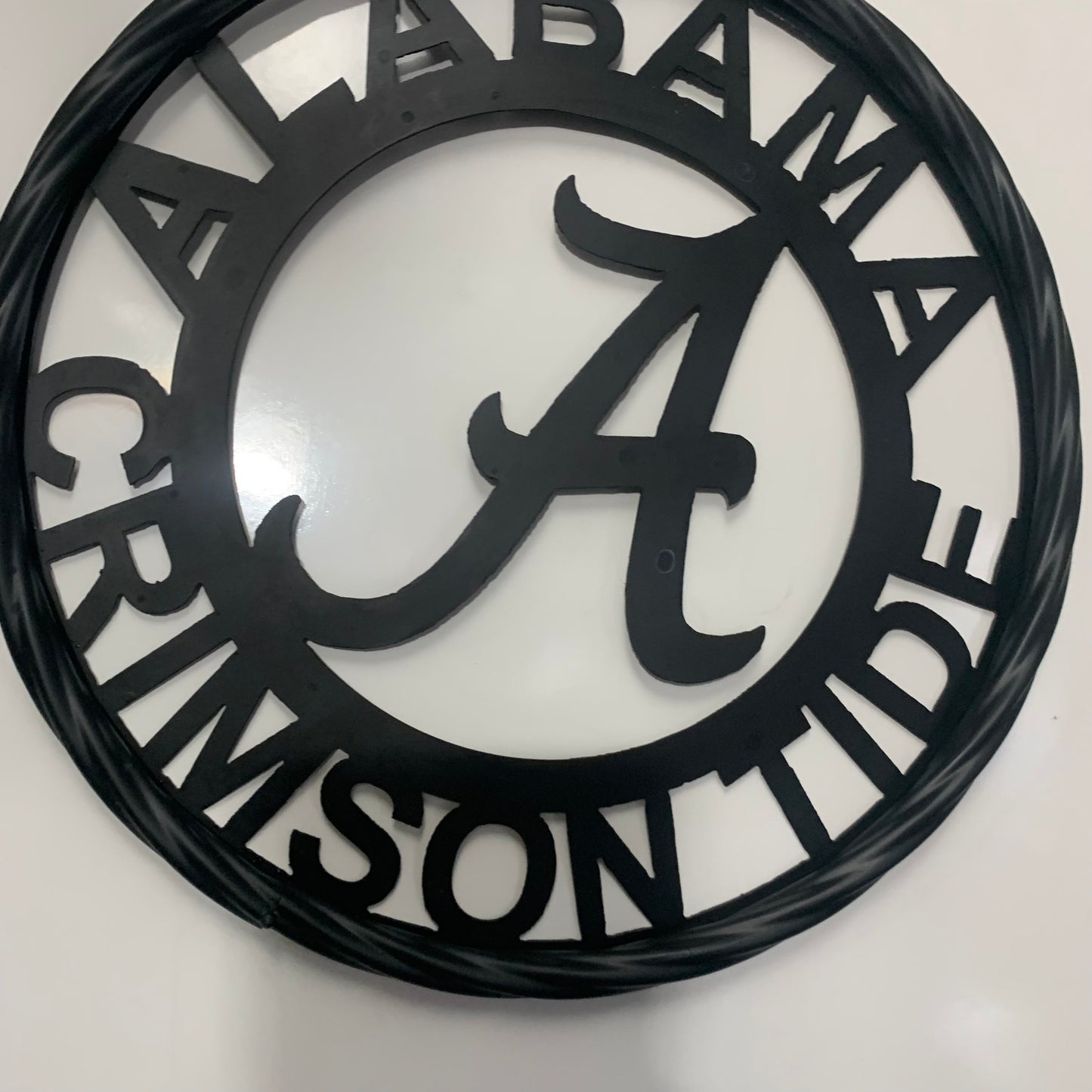 ALABAMA CRIMSON TIDE CUSTOM ALL BLACK METAL VINTAGE SIGN TEAM HANDMADE